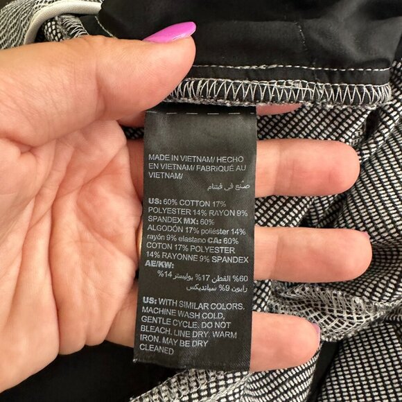 2/$30 White House Black Market The Slim Ankle Micro Check Slack Pants 14 #9976 - Picture 10 of 11